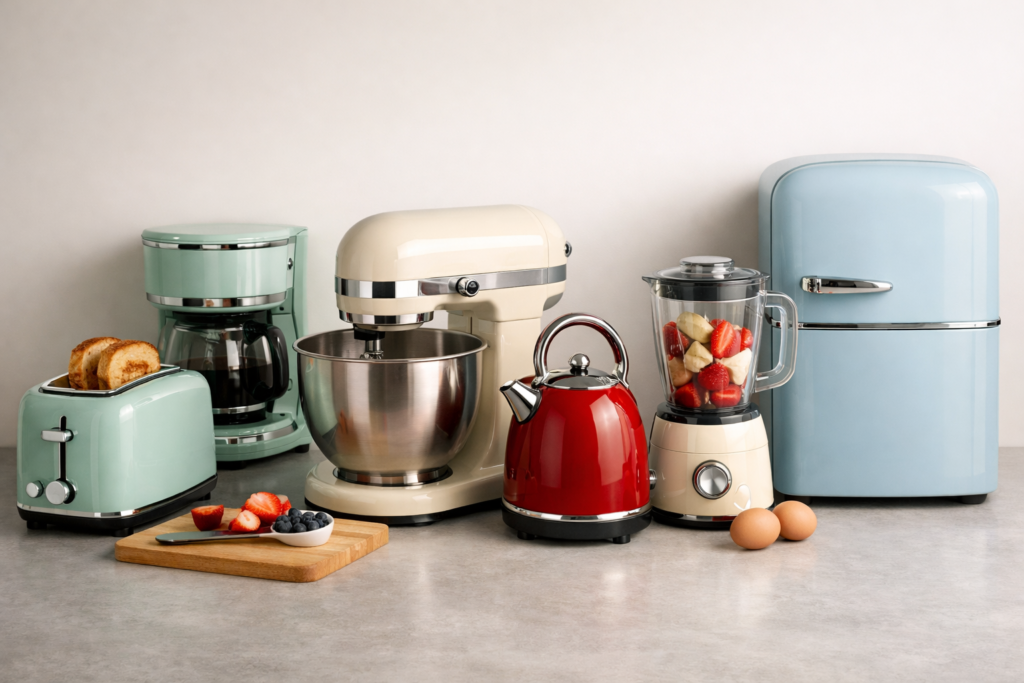 Comparison of the Best Retro Kitchen Appliances for Stylish Cooking