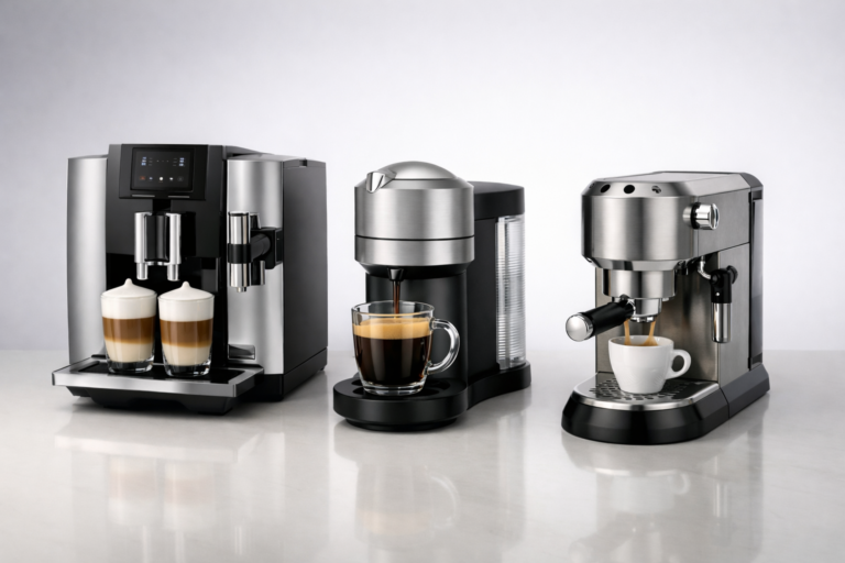 Best Coffee Machines: Jura E8 vs. Nespresso Vertuo Plus vs. De'Longhi EC685.M