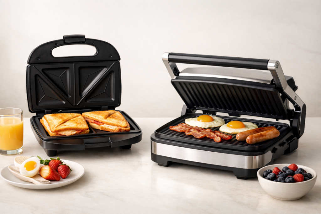 Breakfast Essentials: Comparing Sandwich Makers and Grills